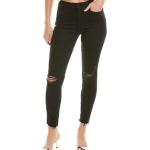 Mother The looker Ankle Fray jeans Guilty as Sin black denim Size 28